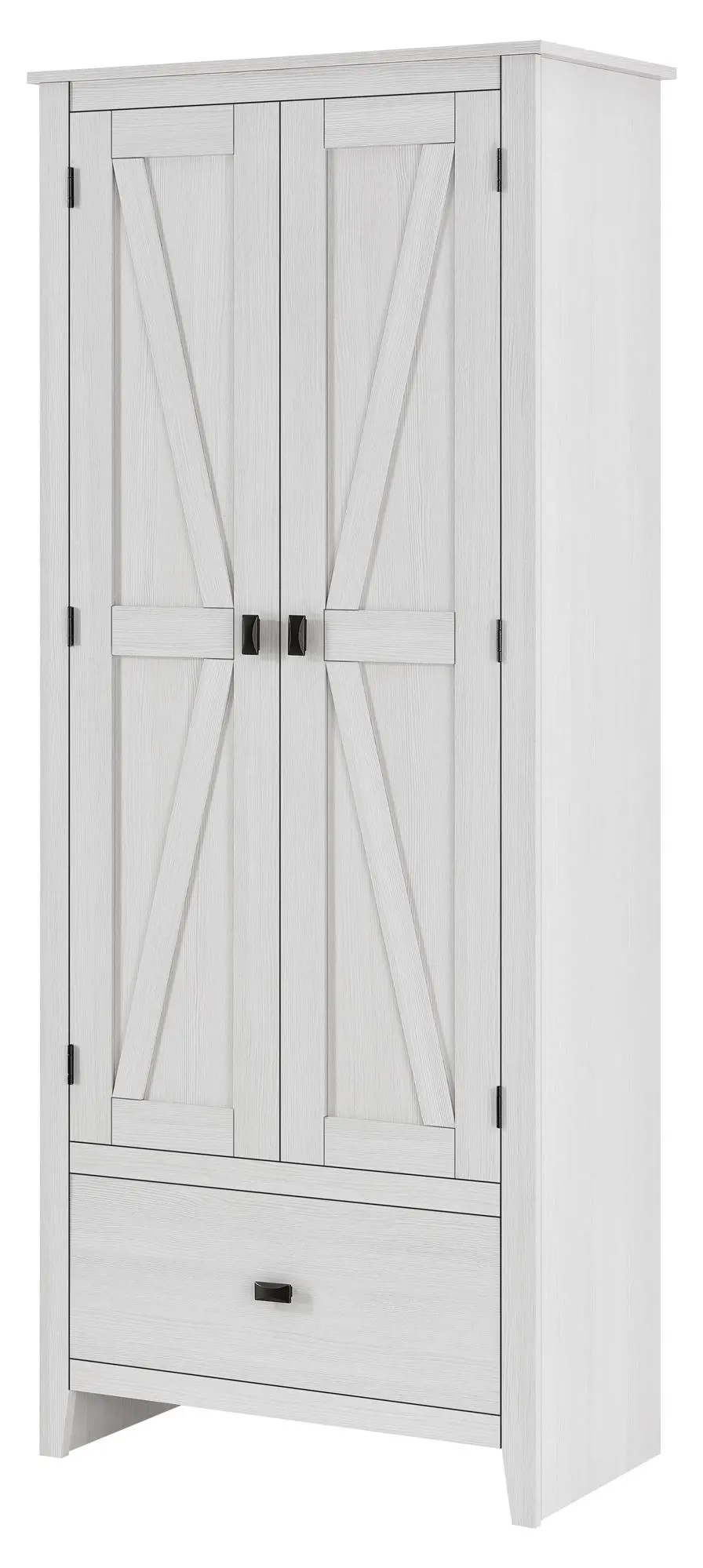 Farmington White 30  Wide Storage Cabinet-5