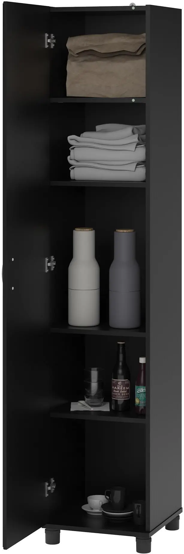 Kendall Black 16  Utility Storage Cabinet-5