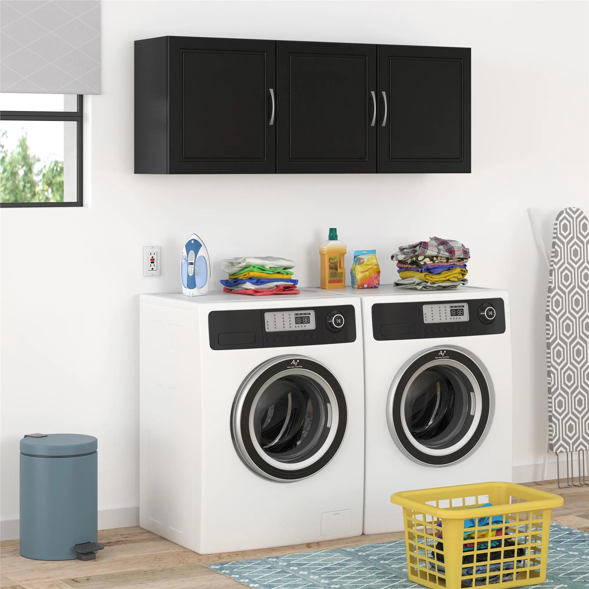 Kendall Black 54  Wall Cabinet-2