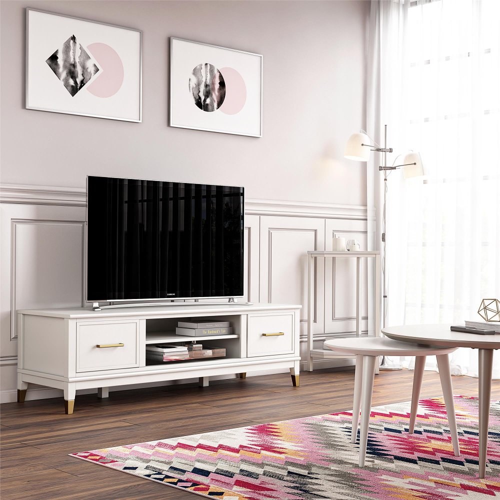 Contemporary White TV Stands