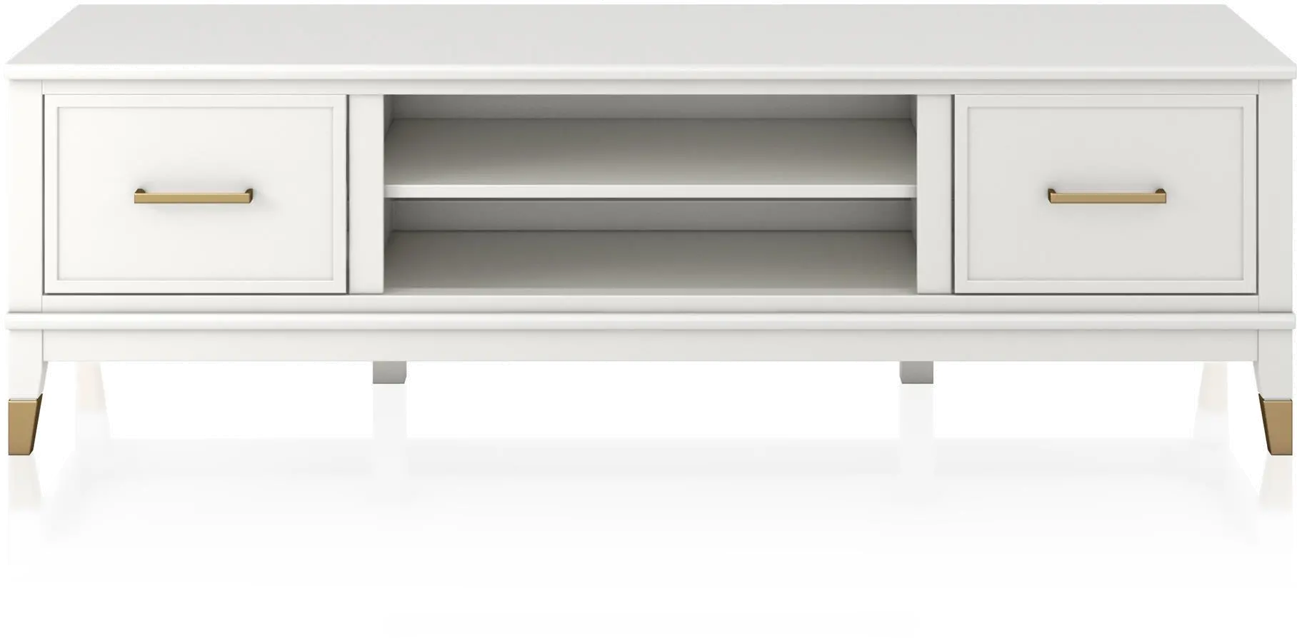 Westerleigh White 65  TV Stand-1