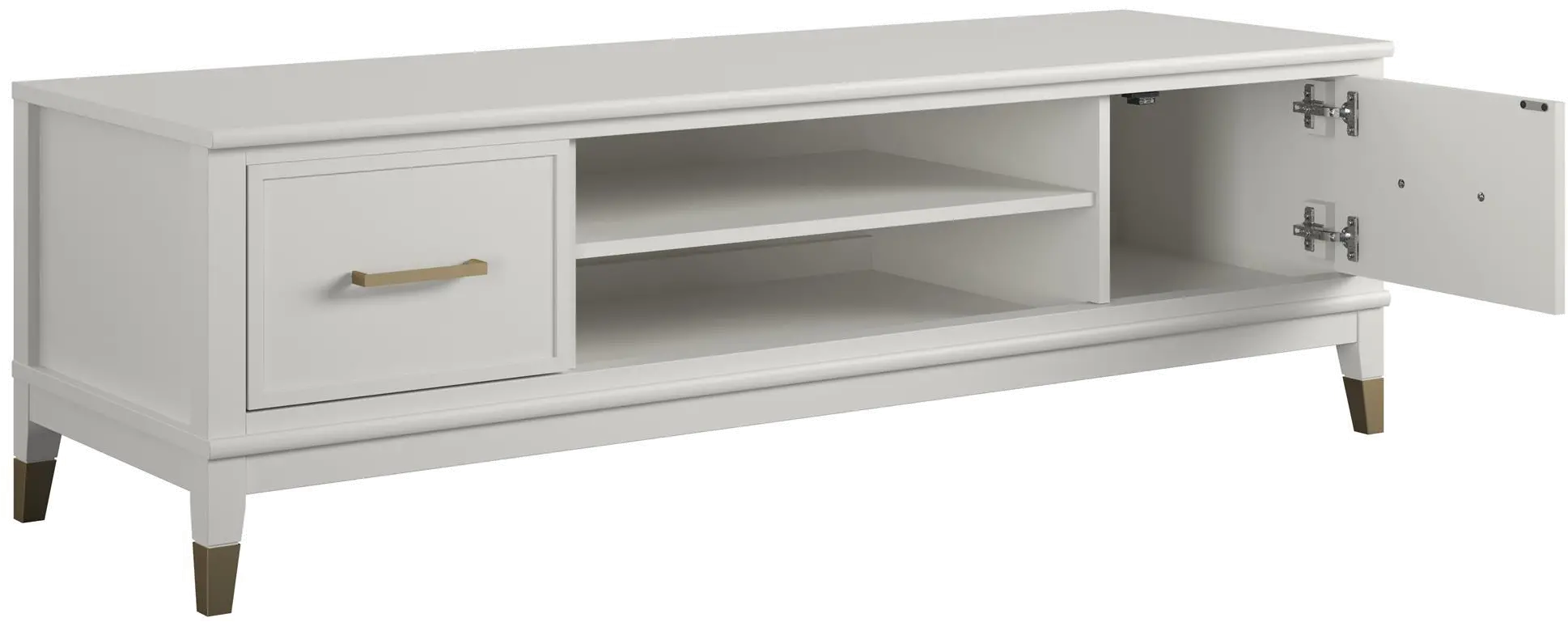 Westerleigh White 65  TV Stand-4
