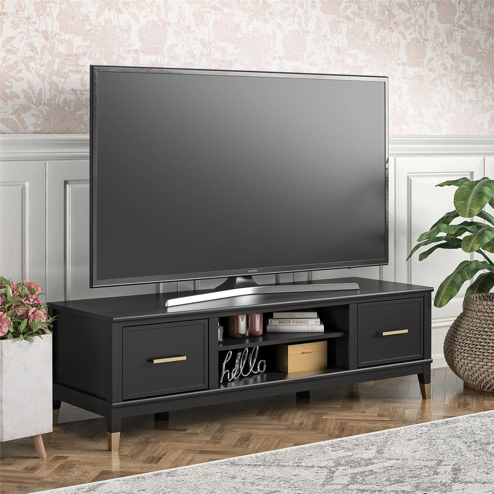 Westerleigh Black 65  TV Stand-3