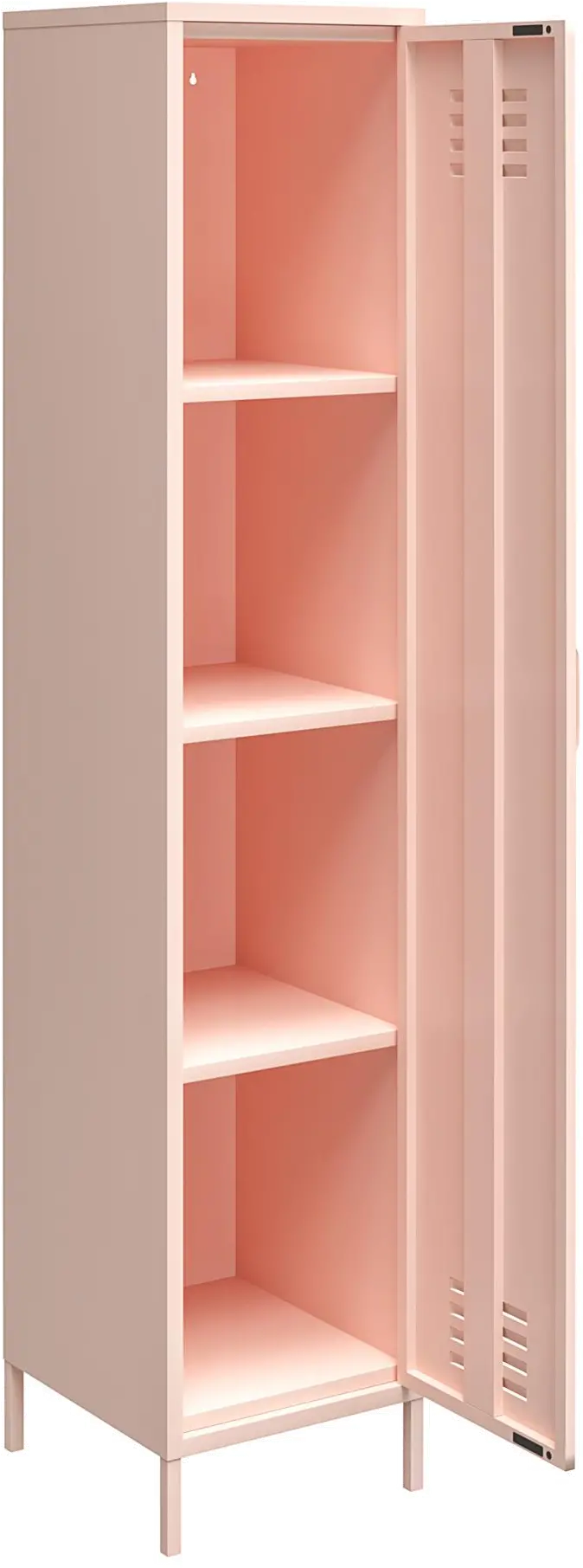 Mission Pink Single Metal Locker Storage Cabinet-5