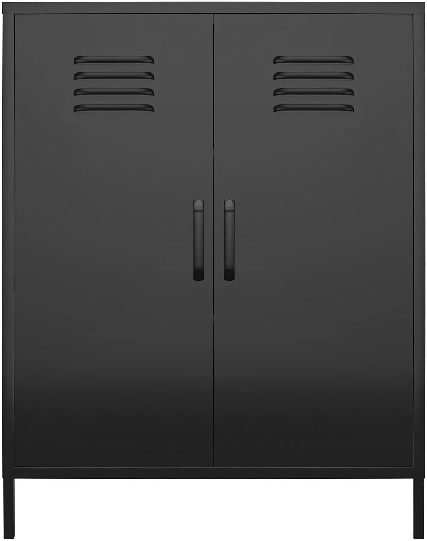 Mission Black 2 Door Metal Locker Storage Cabinet-4