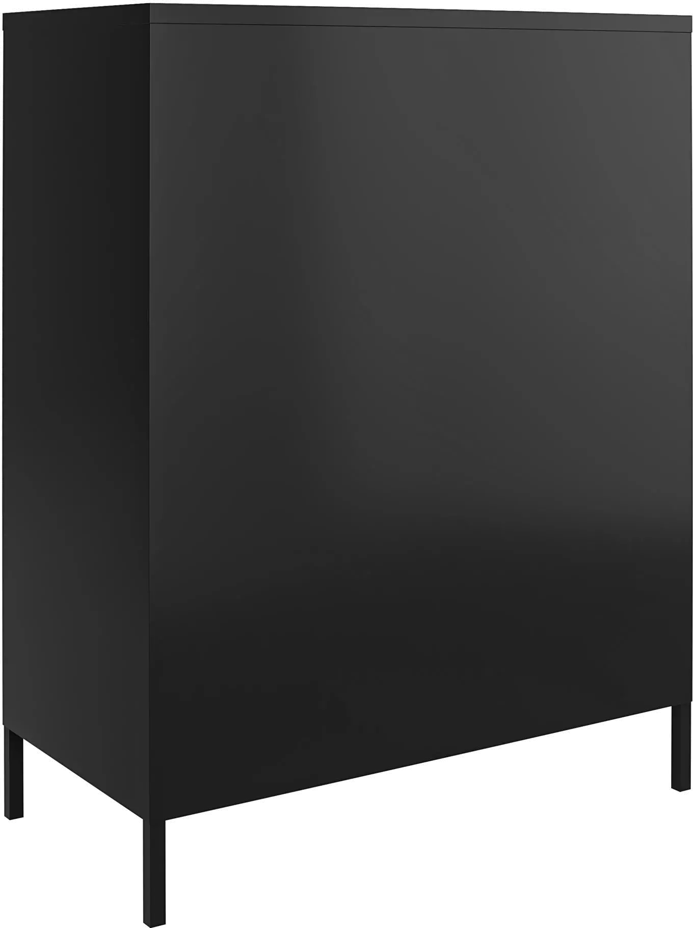 Mission Black 2 Door Metal Locker Storage Cabinet-1