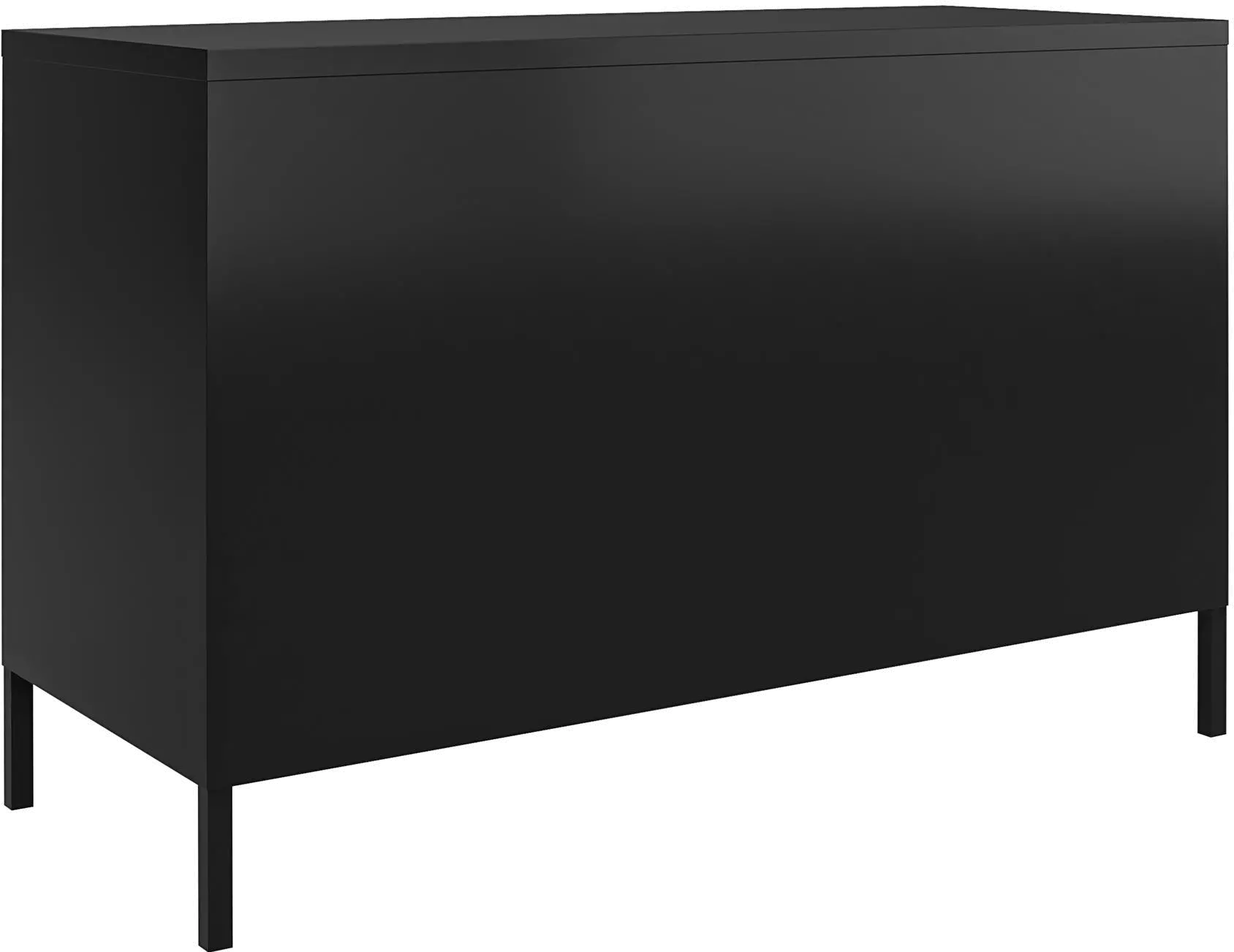 Mission Black 2 Door Metal Locker Accent Cabinet-1