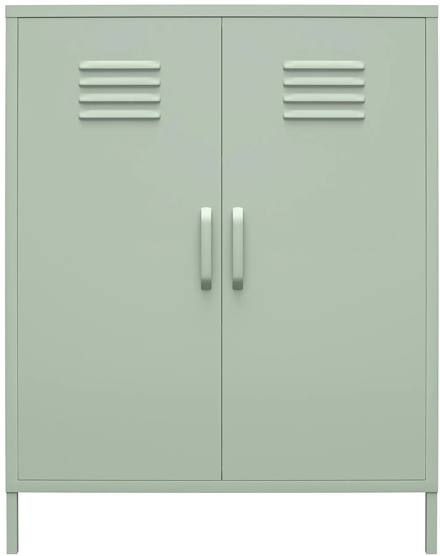 Mission Light Green 2 Door Metal Locker Storage Cabinet-1