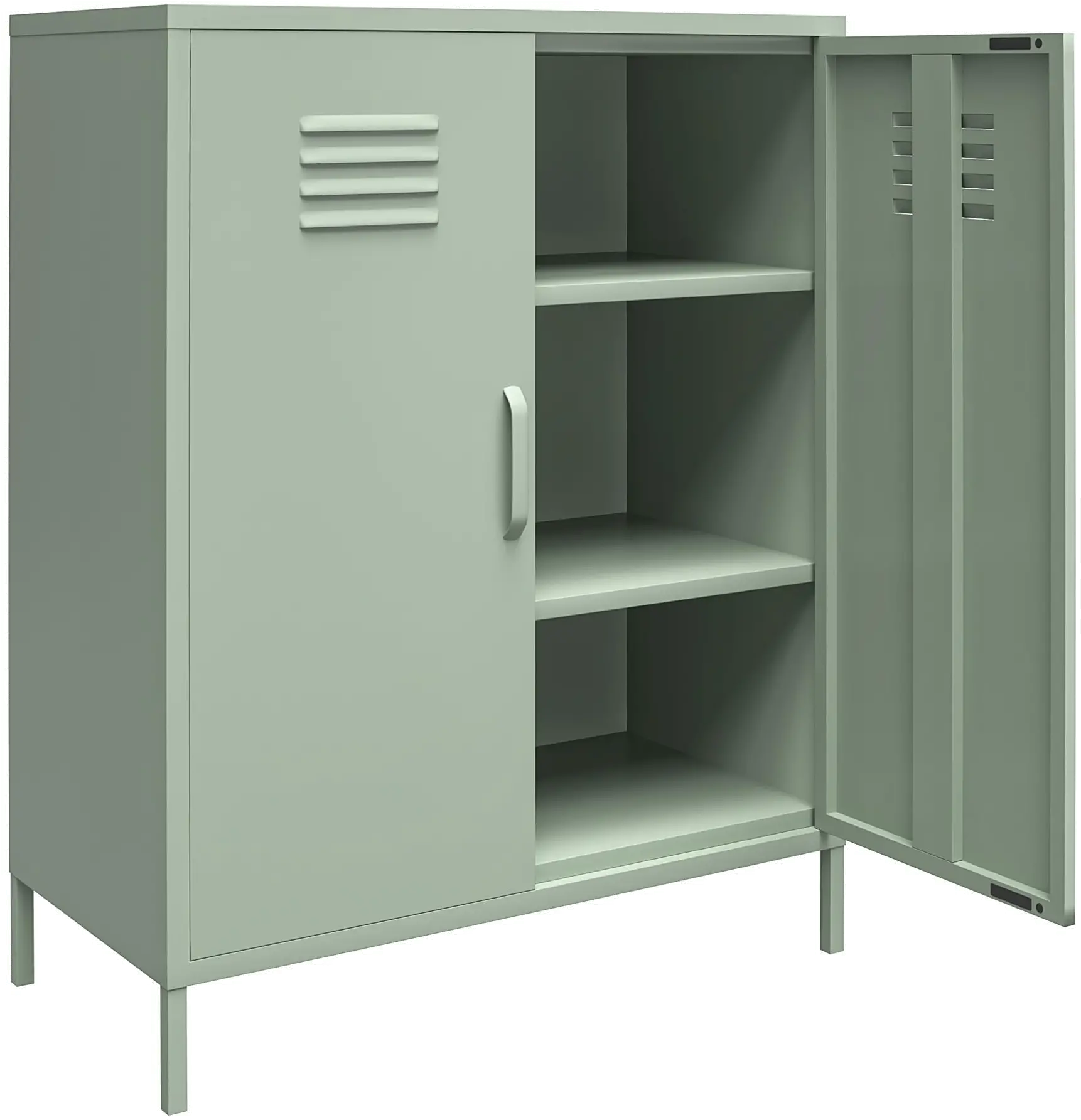 Mission Light Green 2 Door Metal Locker Storage Cabinet-5