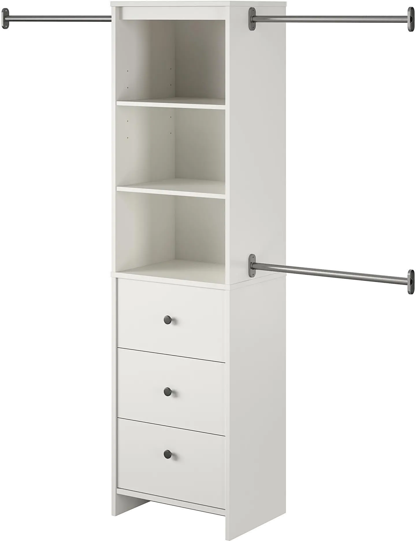Beckett White Closet Storage Organizer-1
