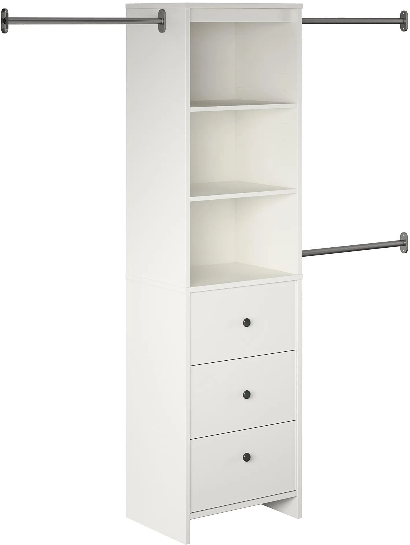 Beckett White Closet Storage Organizer-4