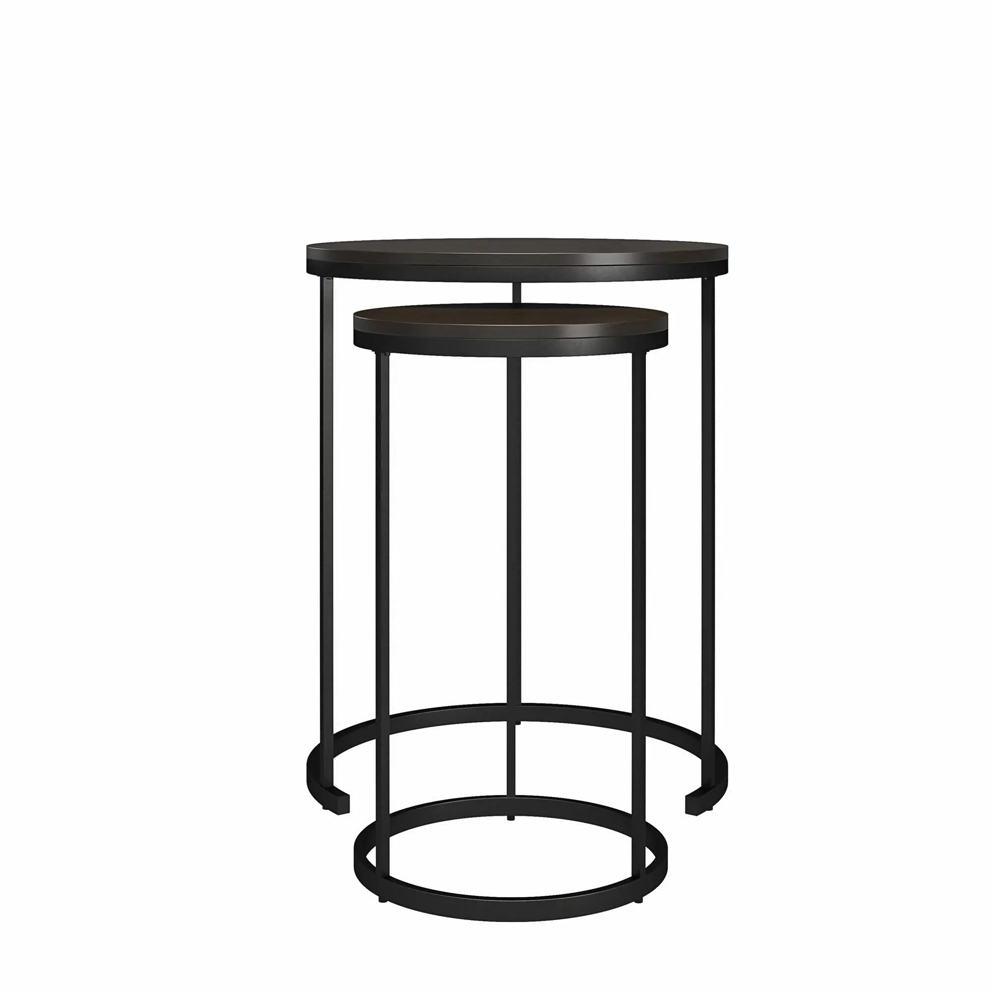 Camdale Espresso 4-Piece Nesting Coffee and End Table Bundle-6