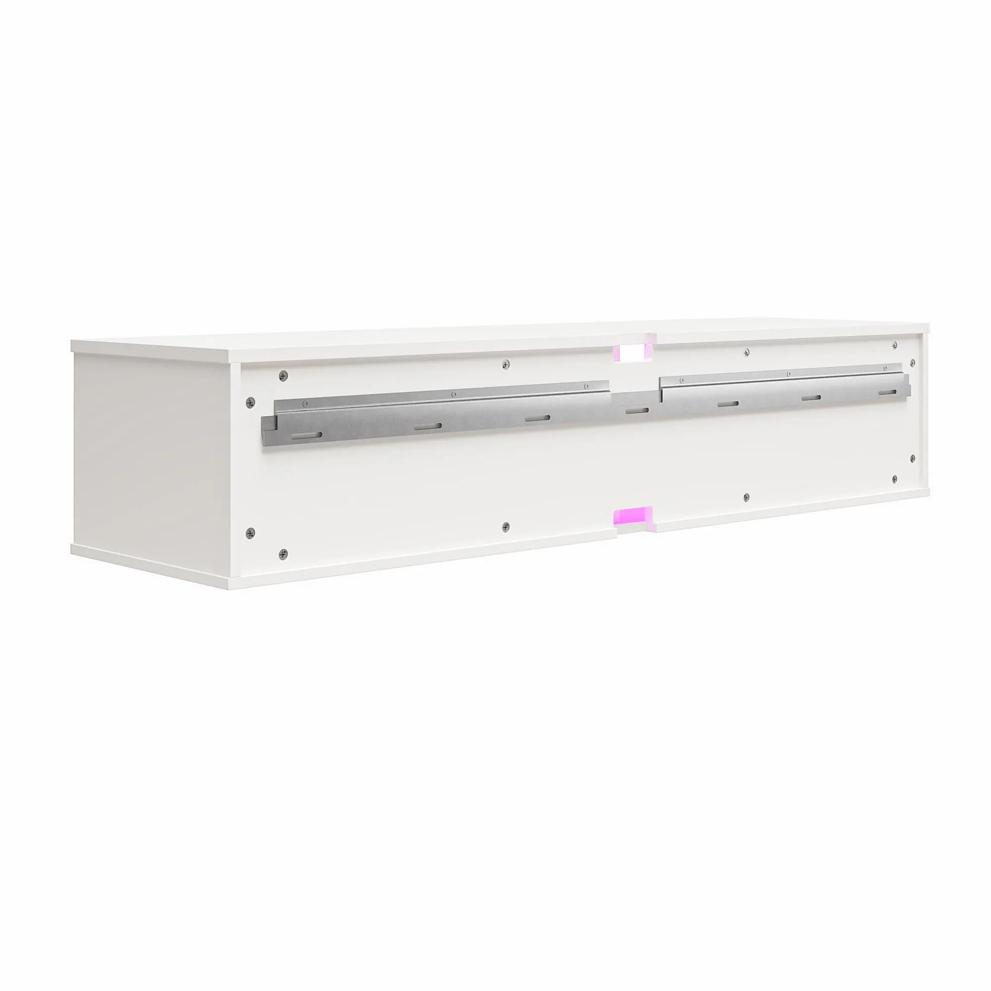 Glitch White 60  Floating TV Stand-5
