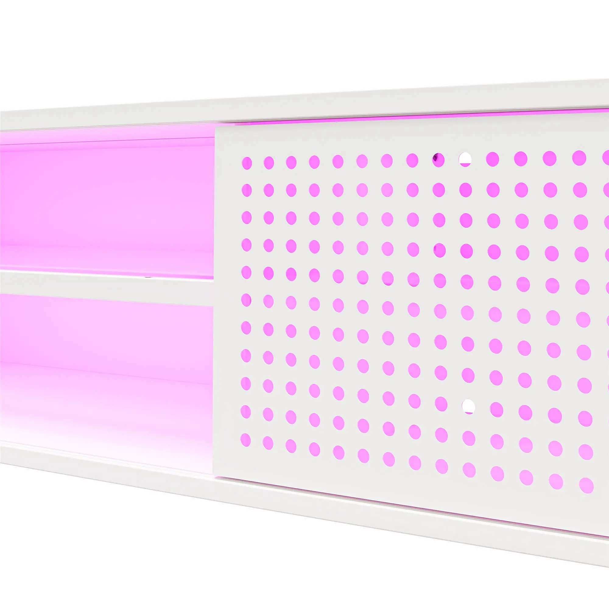Glitch White 60  Floating TV Stand-6