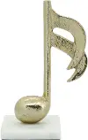 9  Gold Metal Music Note Decor