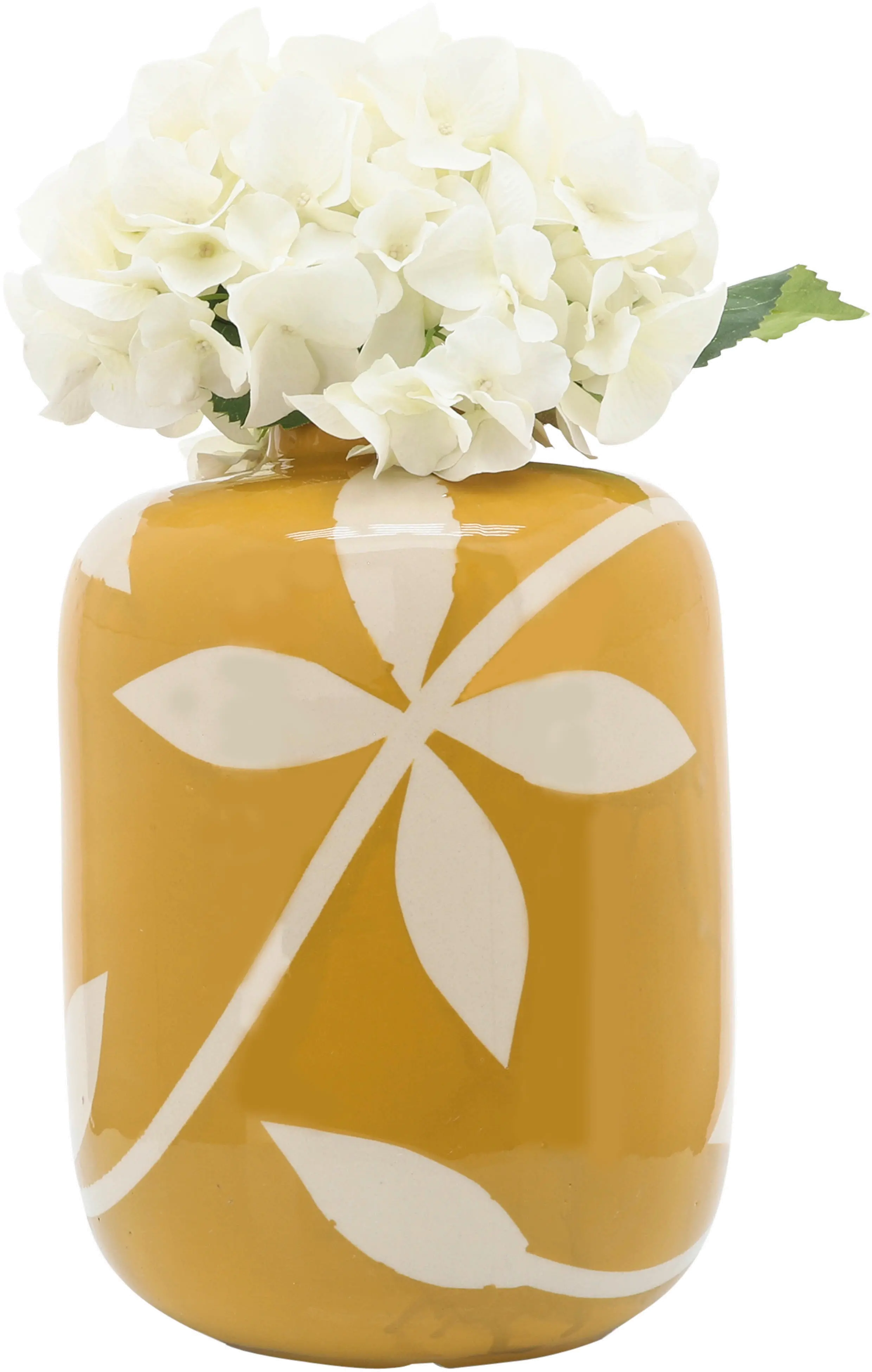 12  Yellow Leaf Jar-1