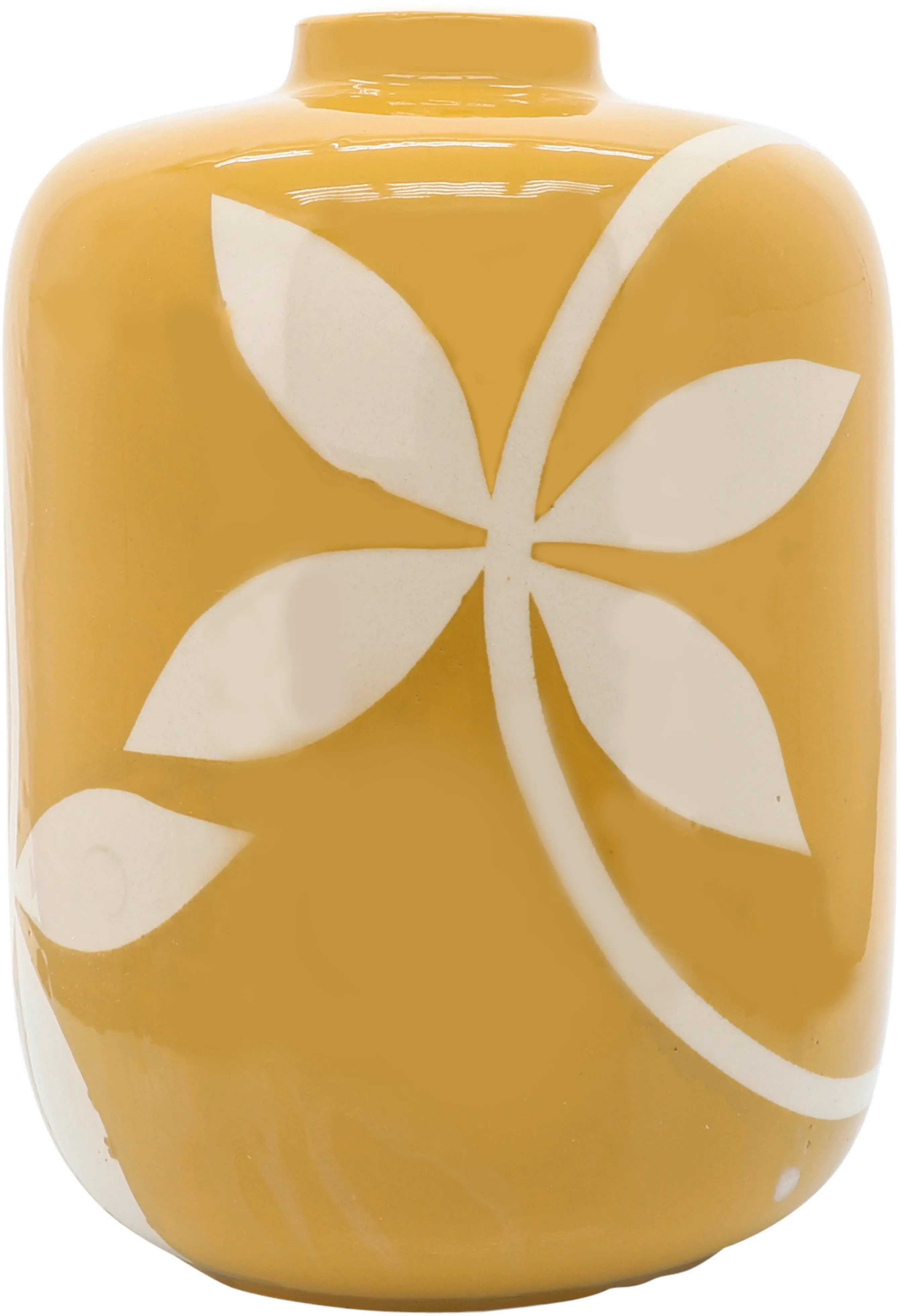 12  Yellow Leaf Jar-2