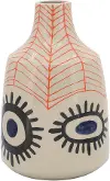 11  Pink and Cream Vase with Eyes