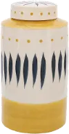 10  Ivory Tribal Jar