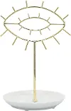 White and Gold 8  Eye Trinket Tray
