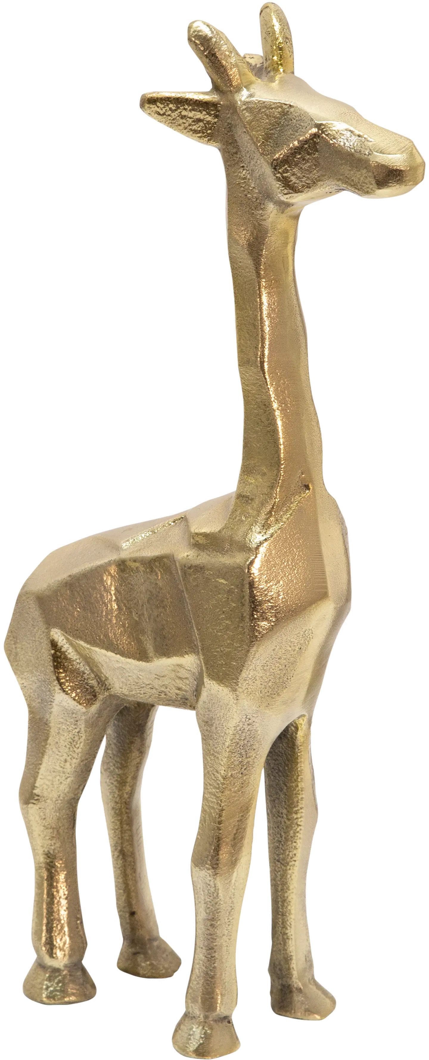 12 Inch Aluminum Gold Giraffe-1