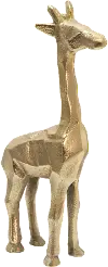 12 Inch Aluminum Gold Giraffe