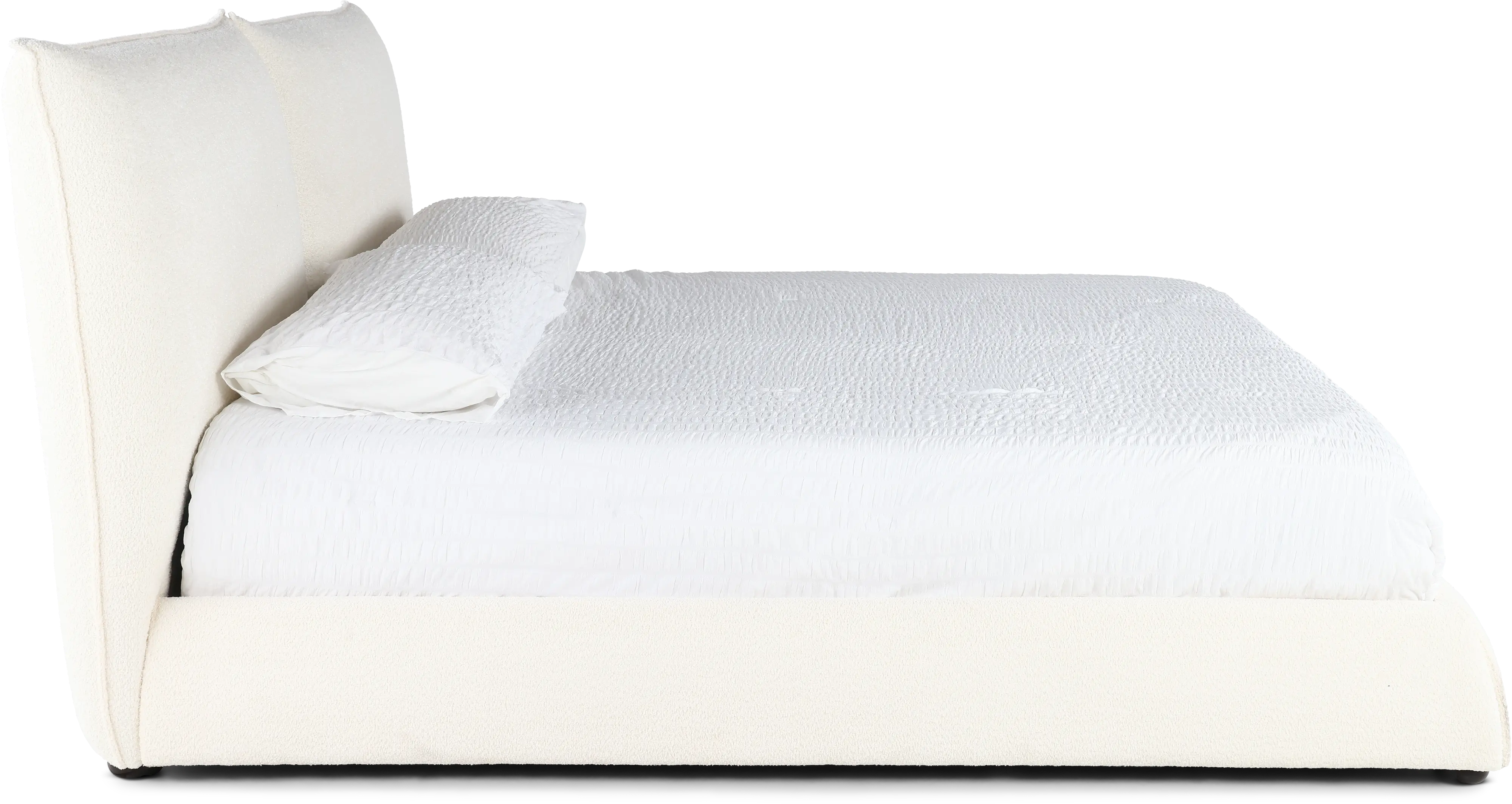 Cumulus Off-White King Upholstered Bed-6