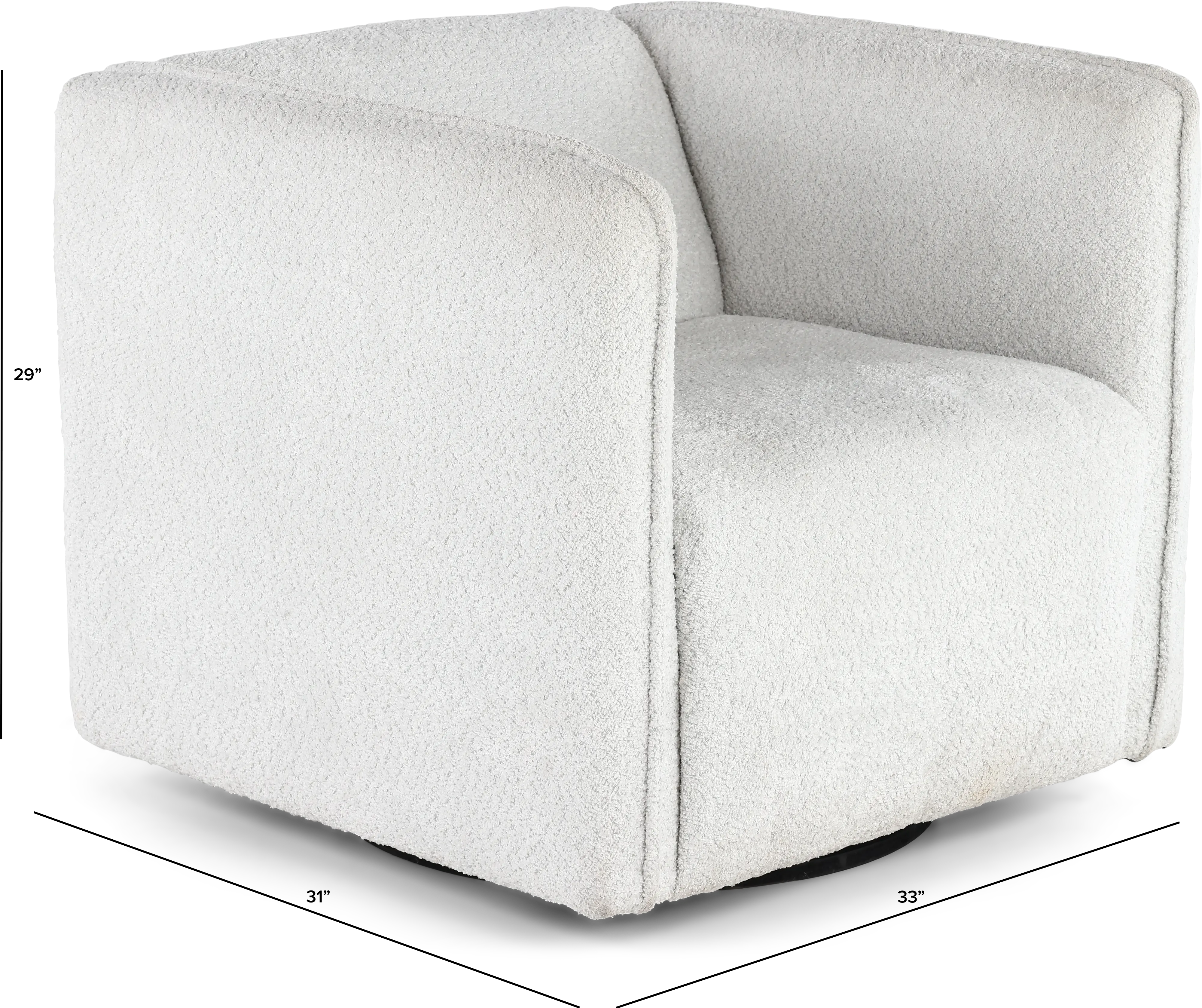 Lonoke Light Gray Swivel Accent Chair-2