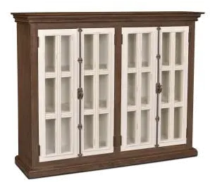 Florence Brown Two Tone Curio Cabinet-1