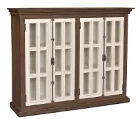 Florence Brown Two Tone Curio Cabinet