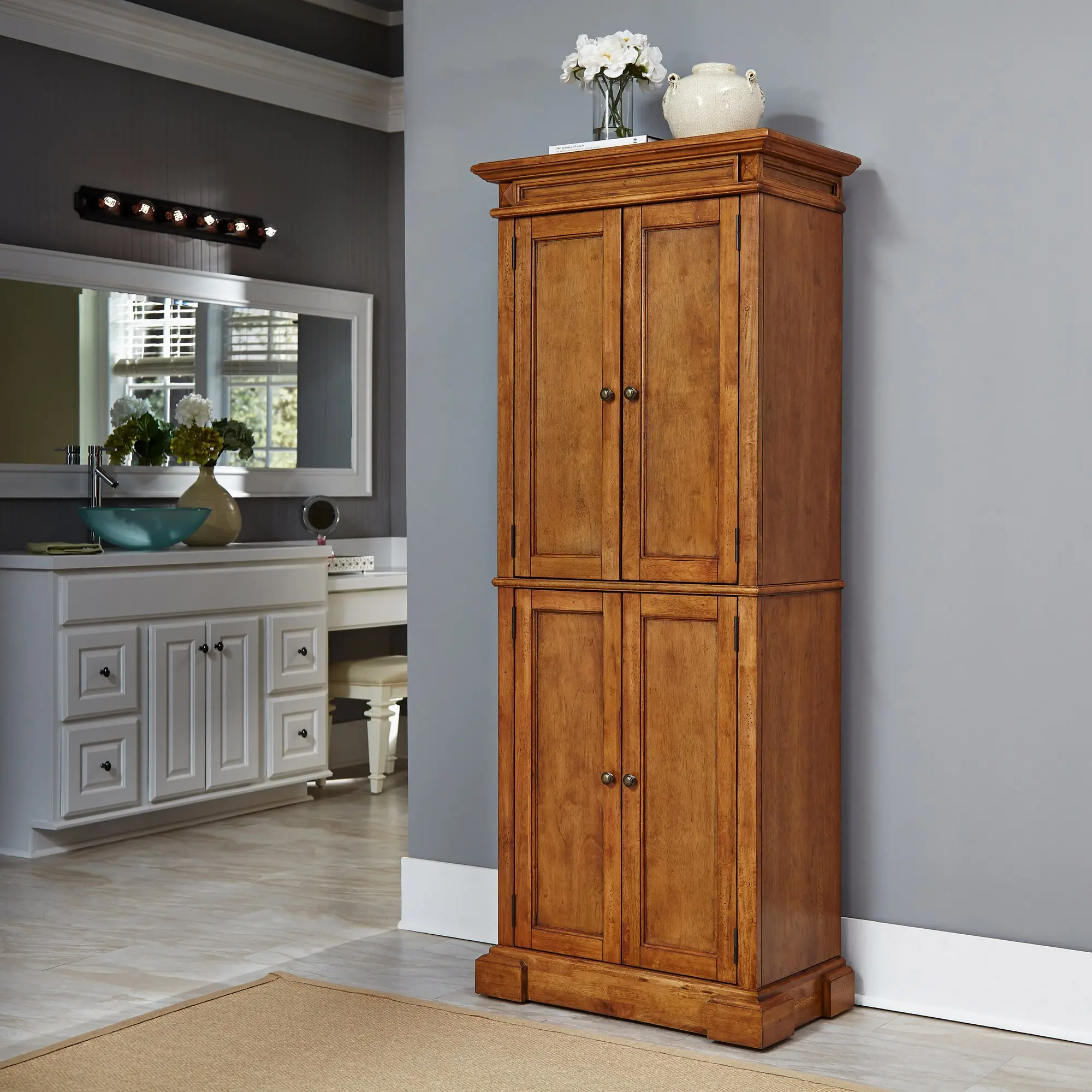 5004-69 Americana Brown Kitchen Pantry-2