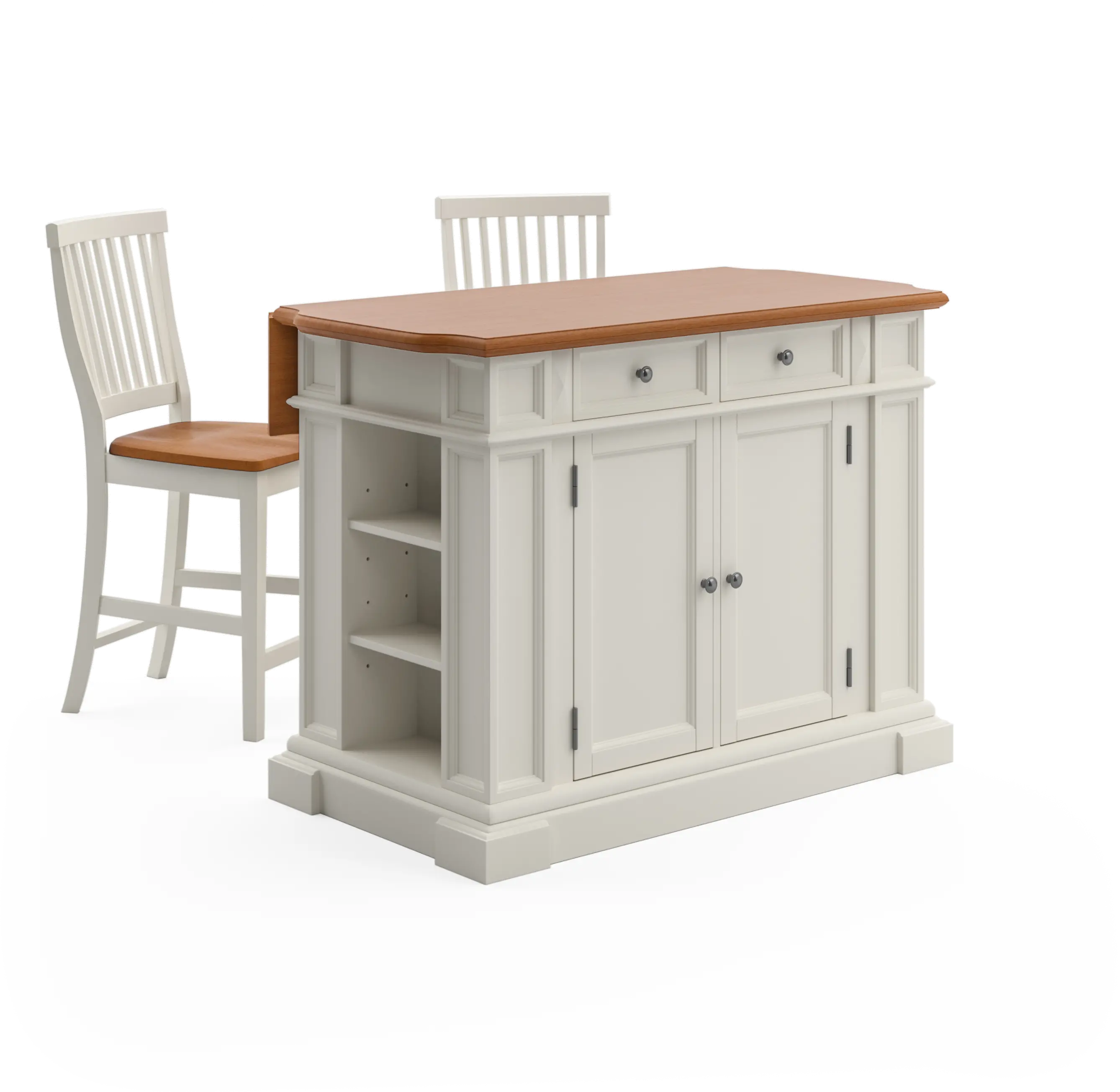 5002-948 Americana Off-White Kitchen Island Set-1