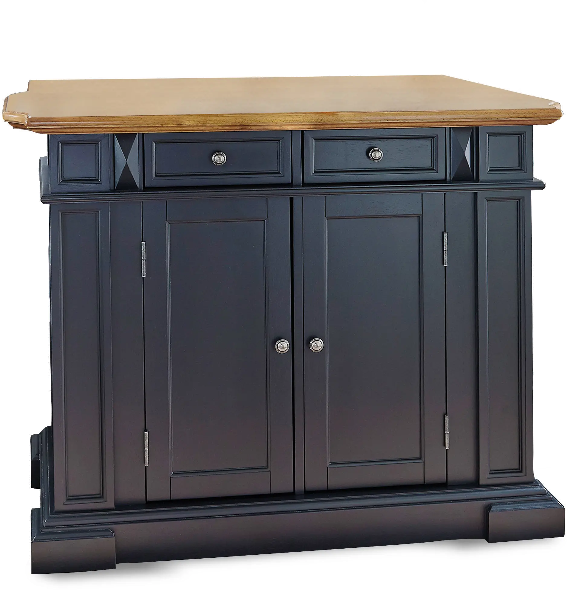 5003-94 Americana Black Kitchen Island-1