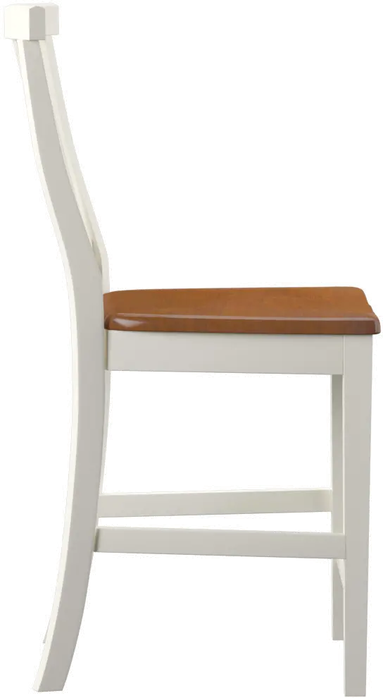 5002-89 Americana White Counter Height Stool-4