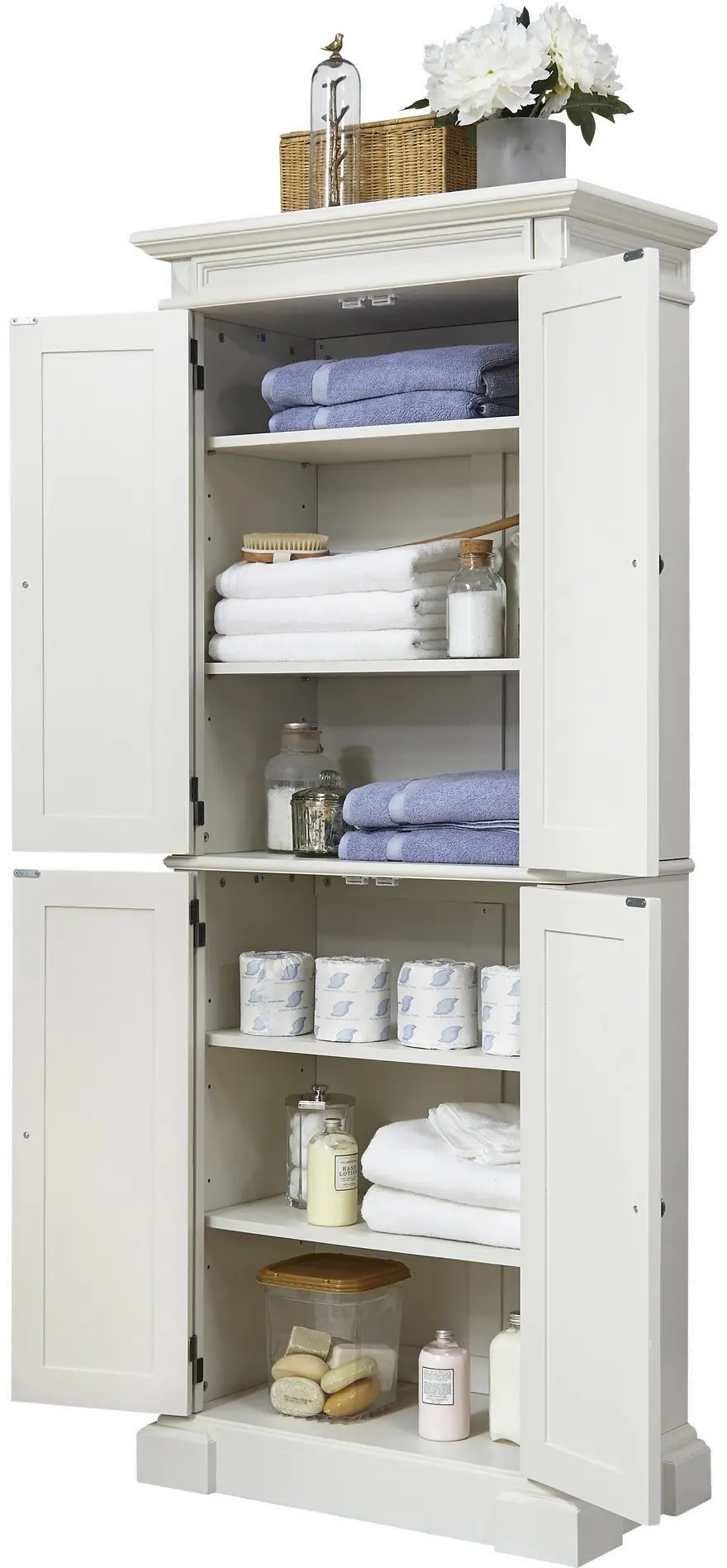 5004-692 Americana White Kitchen Pantry-4