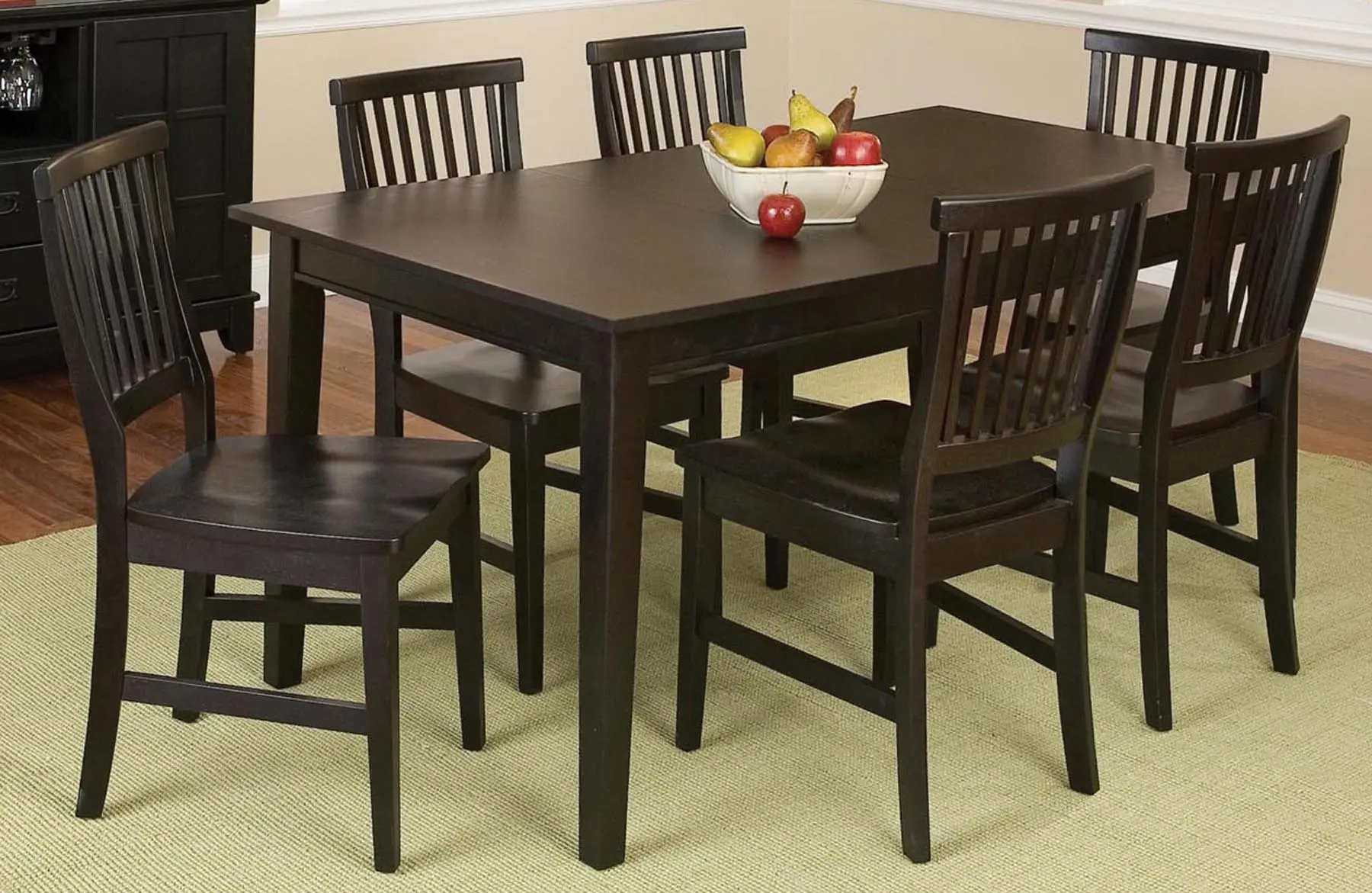 5181-319 Arts and Crafts Black Dining Table-3