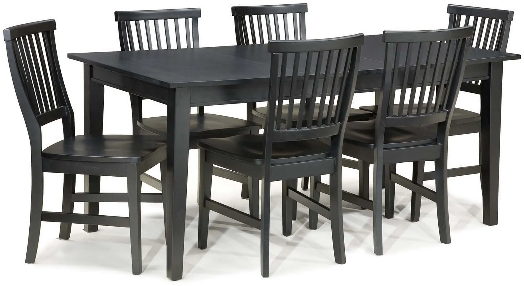 5181-319 Arts and Crafts Black Dining Table-1