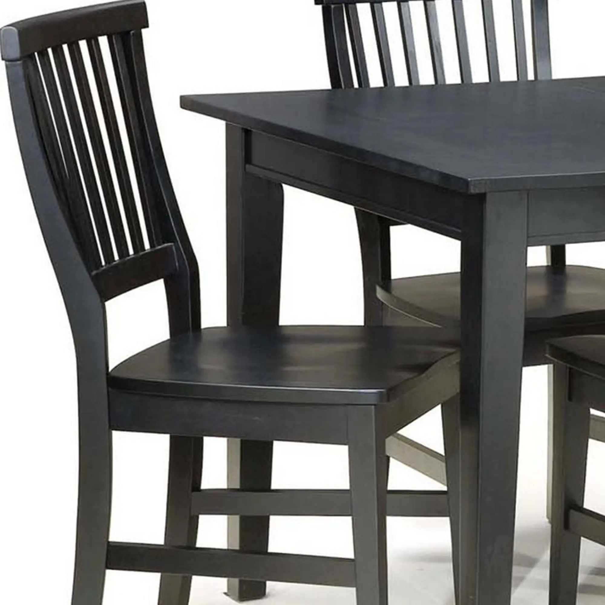 5181-319 Arts and Crafts Black Dining Table-5