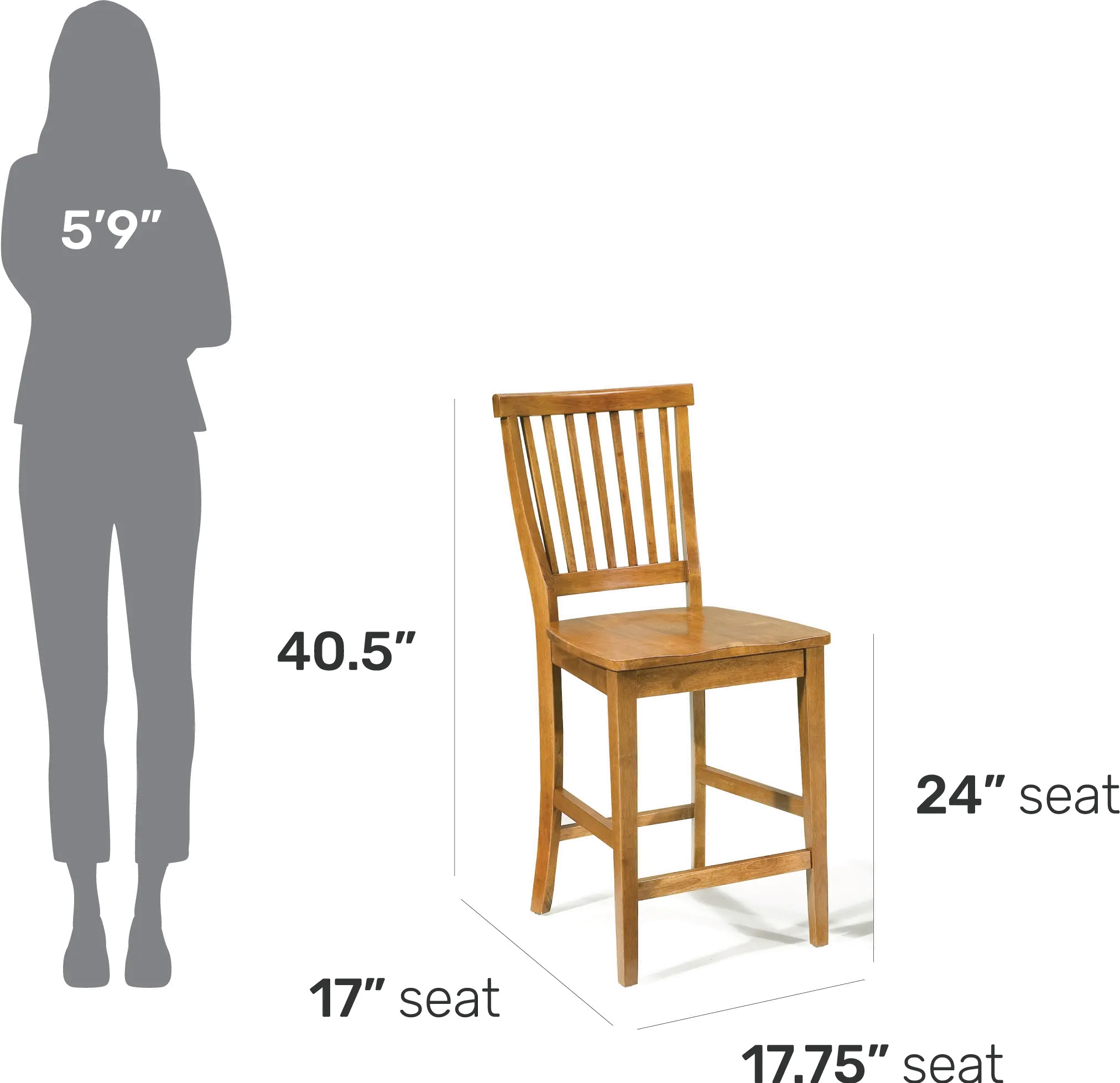 5180-89 Arts and Crafts Brown Counter Stool-3