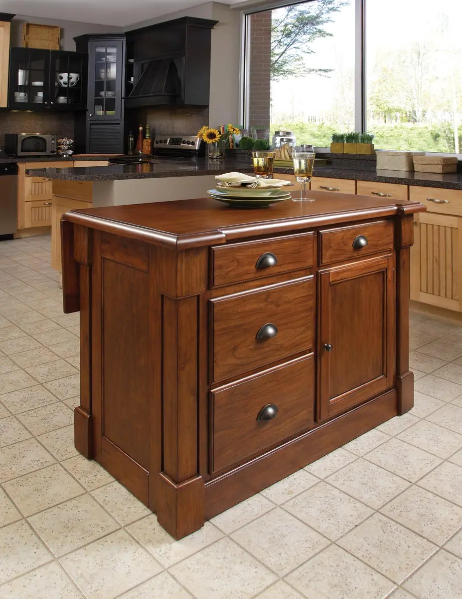 5520-94 Aspen Brown Kitchen Island-2