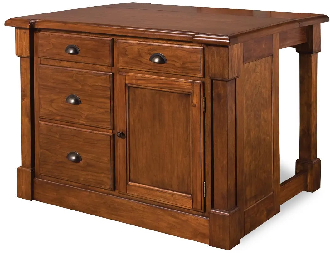 5520-94 Aspen Brown Kitchen Island-1