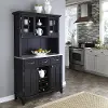 5100-0043-42 Homestyles Black Buffet with Hutch