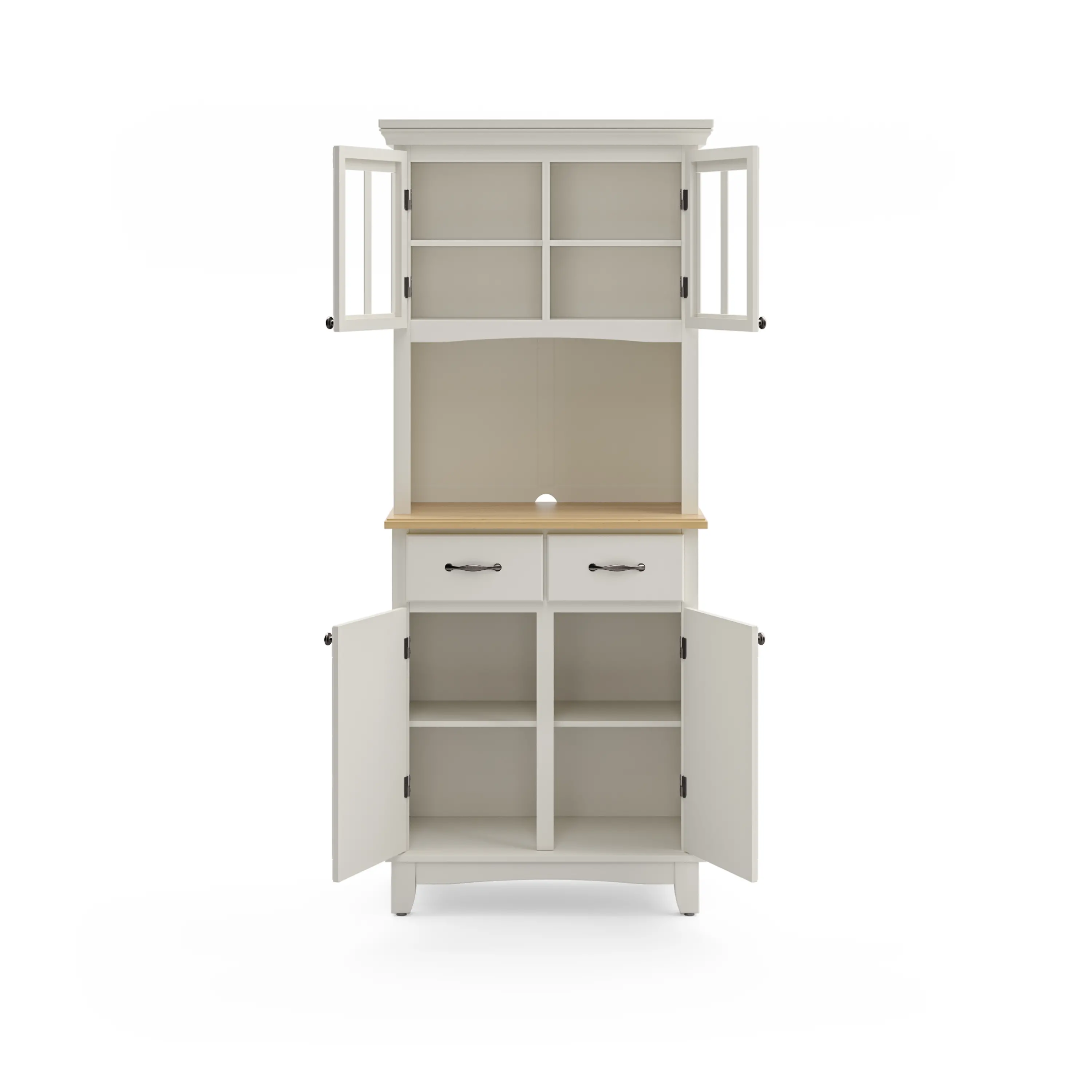 5001-0021-12 Homestyles Off-White Buffet with Hutch-4