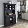 5100-0046-42 Homestyles Black Buffet with Hutch