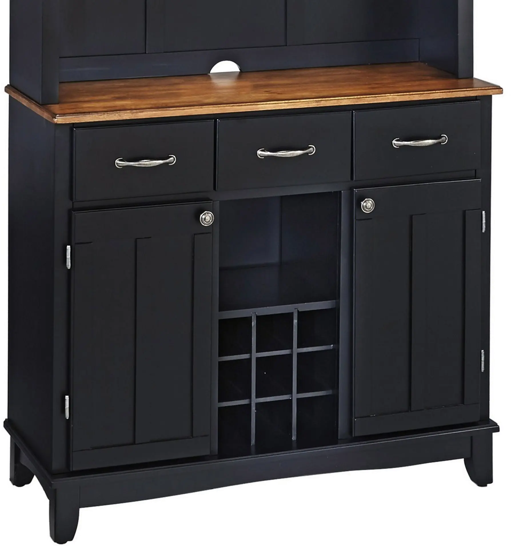 5100-0046-42 Homestyles Black Buffet with Hutch-3