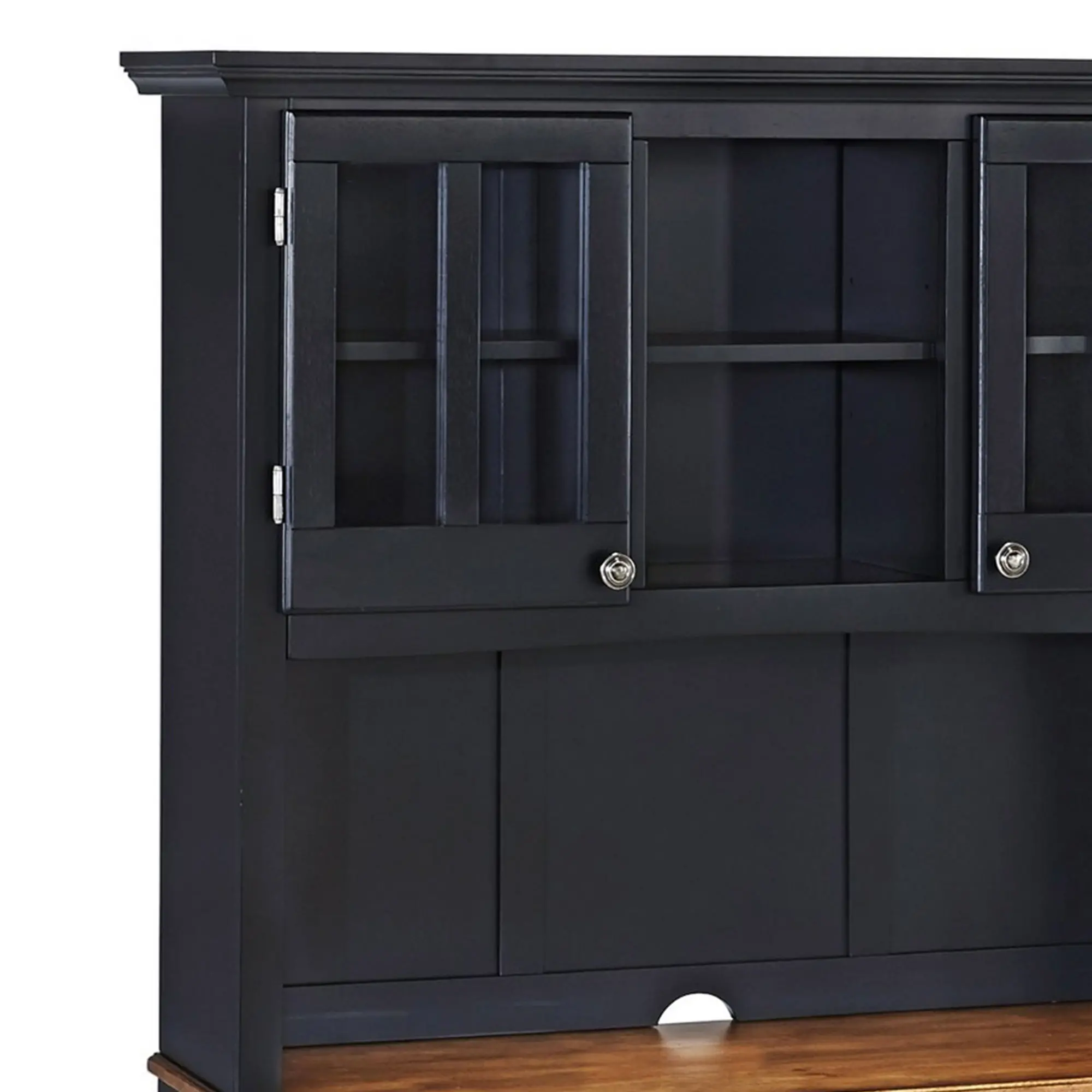 Homestyles Black Buffet with Hutch RC Willey