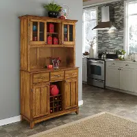 5100-0066-62 Homestyles Brown Buffet with Hutch