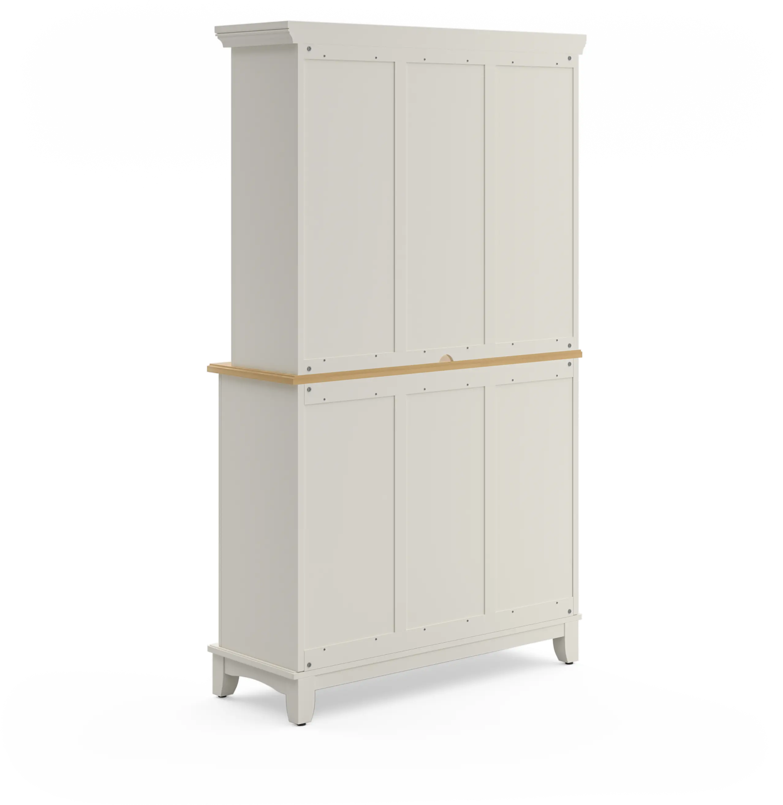 5100-0021-12 Homestyles Large White Buffet and Wooden Top with Hutch-6