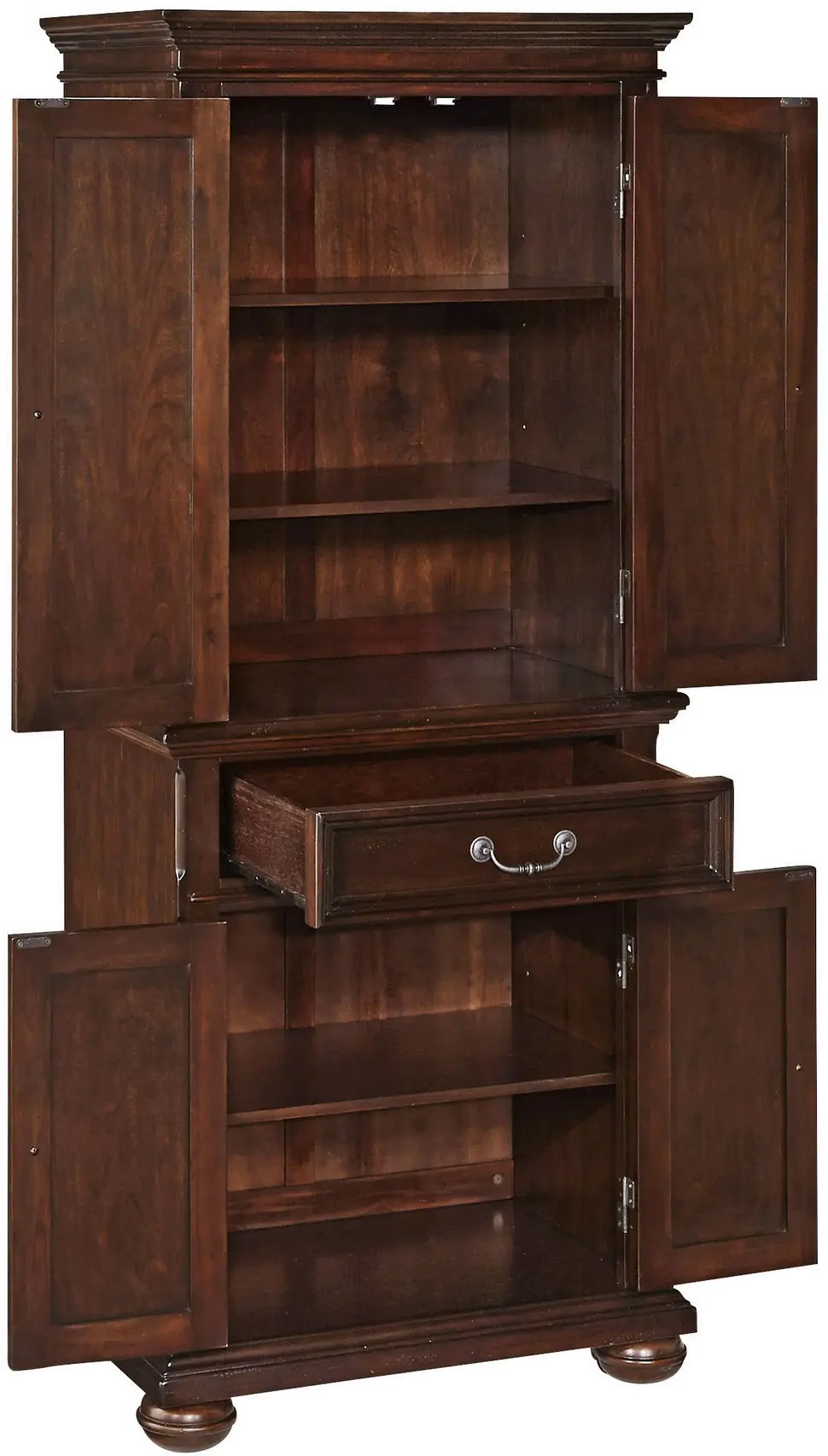 5528-65 Colonial Classic Brown Pantry-4