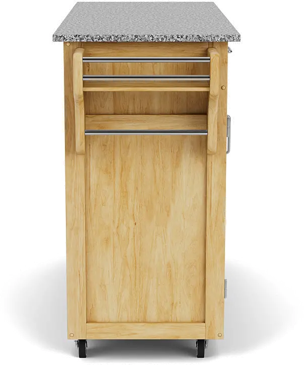 9200-1013 Create-A-Cart Brown Kitchen Cart with Gray Granite Top-5